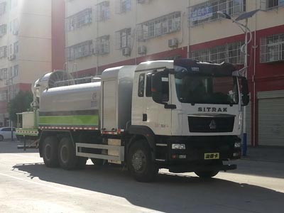 重汽后双桥汕德卡多功效抑尘车